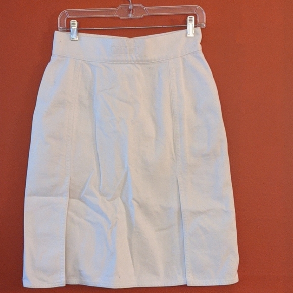 Yves St. Laurent denim skirt, size 38 (6) - Picture 4 of 6